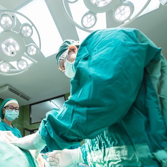 Surgical team in theatre